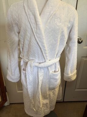 Lauren Ralph Lauren Bathrobe White Sz M